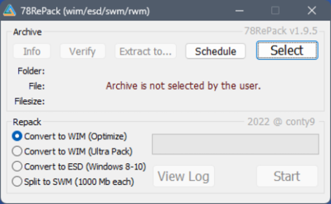 78RePack 1.9.5 New (WimLib 1.14.1) Portable by conty9 [En]