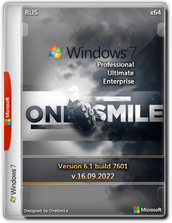 Windows 7 SP1 x64 Rus by OneSmiLe [16.09.2022]