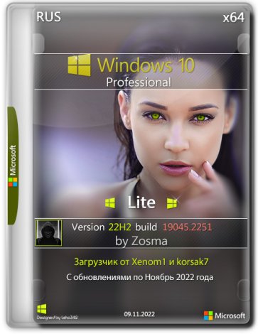 Windows 10 Pro x64 Lite 22H2 build 19045.2251 by Zosma [Ru]