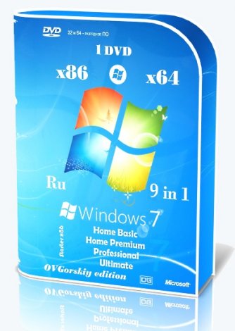 Microsoft® Windows® 7 SP1 x86/x64 Ru 9 in 1 Update 07.2022 by OVGorskiy 1DVD